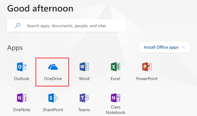 OneDrive in Office365